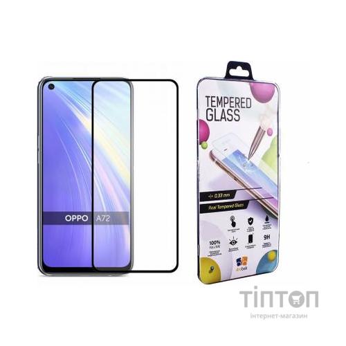 Скло захисне Drobak OPPO A72 Full Cover Full Glue (Black) (121298) (121298)