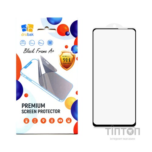Скло захисне Drobak OPPO Reno6 Pro 5G Black Frame A+ (616162)