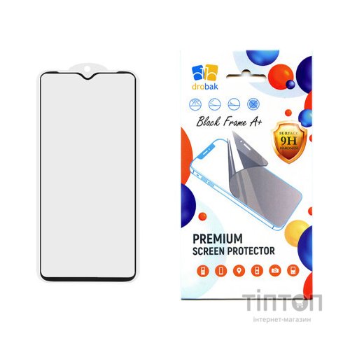 Скло захисне Drobak Poco C65 Black Frame A+ (171734)