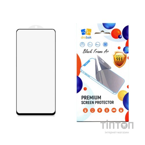Скло захисне Drobak Poco F4 Black Frame A+ (717154)