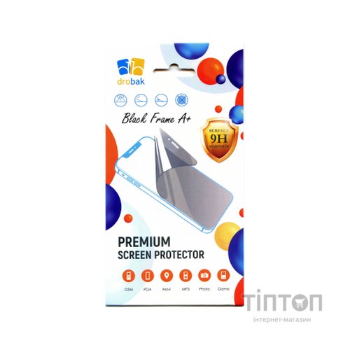 Скло захисне Drobak Poco F5 Pro Black Frame A+ (535313) (535313)