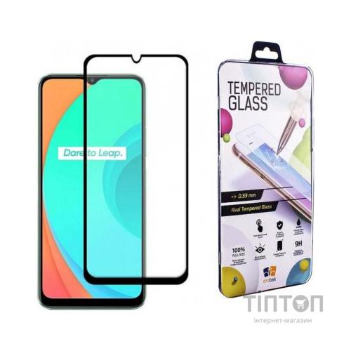 Скло захисне Drobak Realme C11 Full Cover Full Glue (Black) (222223) (222223)