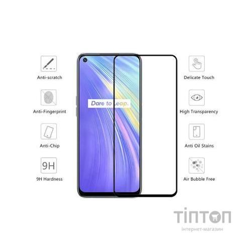 Скло захисне Drobak Realme V5 Full Cover Full Glue (Black) (222225) (222225)