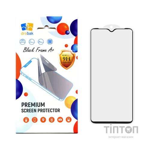 Скло захисне Drobak Samsung Galaxy A03 Core Black Frame A+ (616155)
