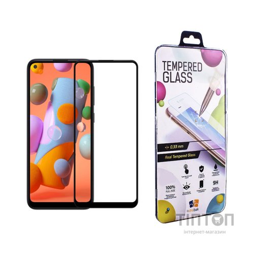 Скло захисне Drobak Samsung Galaxy A11 Black Frame A+ (494921)