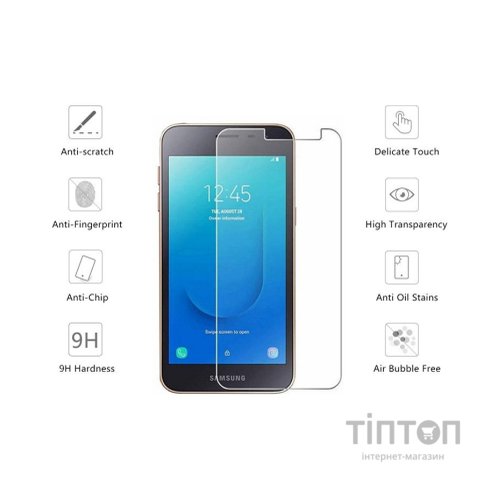 Скло захисне Drobak Samsung Galaxy J2 Core Tempered Glass (501611)