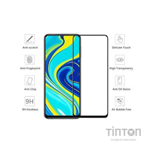Скло захисне Drobak Xiaomi Redmi Note 9 Pro Full Cover Full Glue (Black) (121289 (121289)