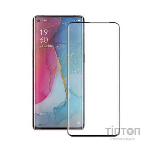 Скло захисне PowerPlant 3D OPPO Reno4 Pro, Black (GL609239)