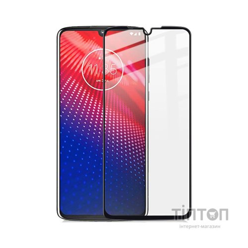 Скло захисне PowerPlant Full screen Motorola Moto Z4, Black (GL606986)