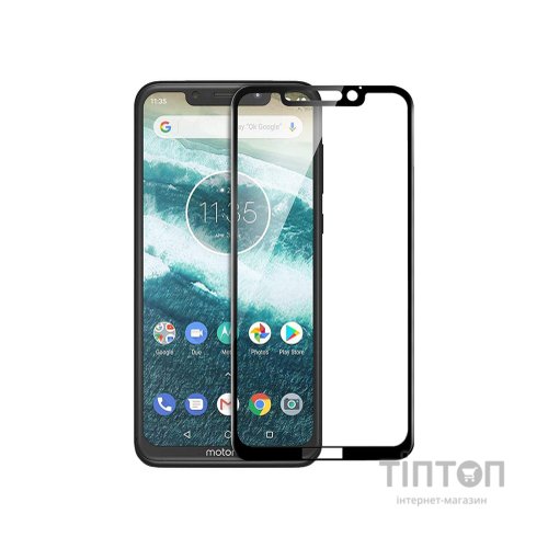 Скло захисне PowerPlant Full screen Motorola One Power, Black (GL606290)
