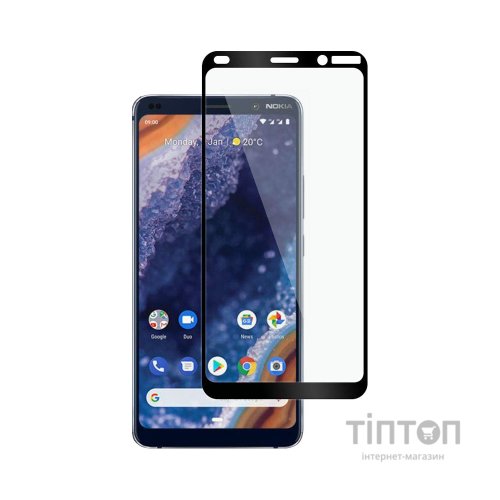 Скло захисне PowerPlant Full screen Nokia 9 PureView, Black (GL606993)