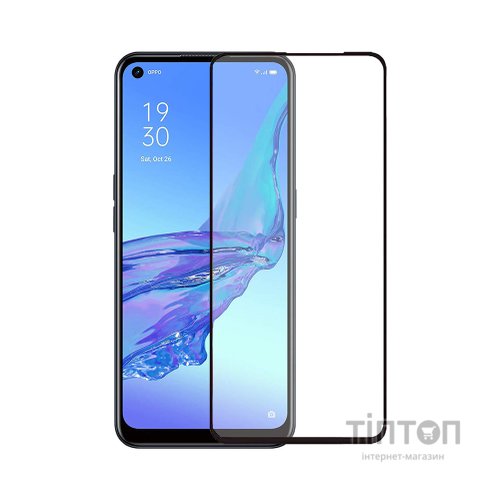 Скло захисне PowerPlant Full screen Oppo A53, Black (GL609345)