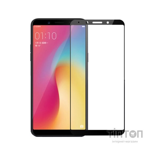 Скло захисне PowerPlant Full screen Oppo A73, Black (GL609338)