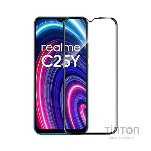 Скло захисне PowerPlant Full screen Realme C25Y (GL601223)
