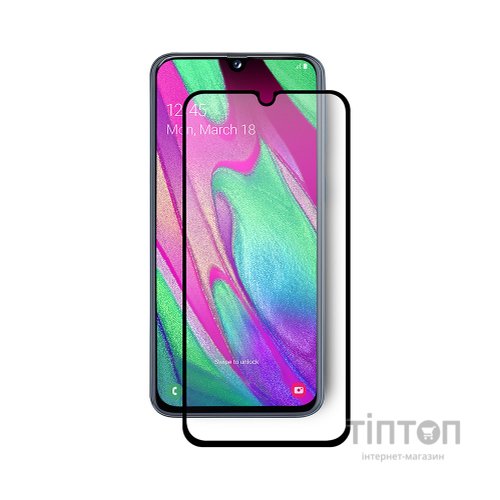 Скло захисне PowerPlant Full screen Samsung Galaxy A40, Black (GL606863)