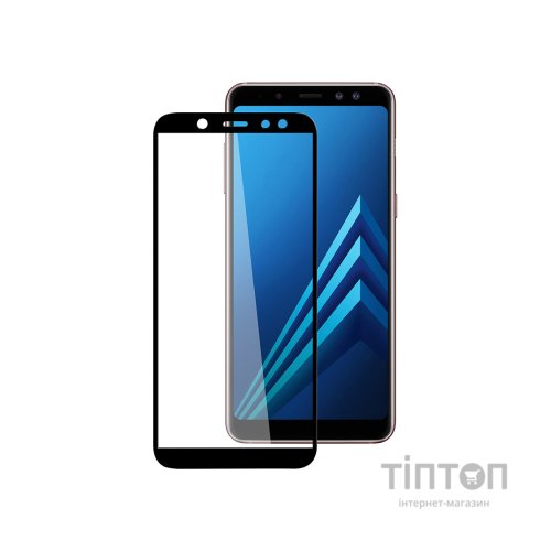Скло захисне PowerPlant Full screen Samsung Galaxy A6, Black (GL605316)