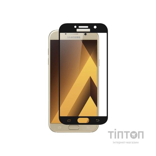 Скло захисне PowerPlant Full screen Samsung Galaxy A7 (2017), Black (GL605446)
