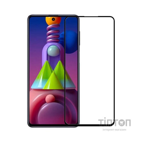 Скло захисне PowerPlant Full screen Samsung Galaxy M51, Black (GL609215)