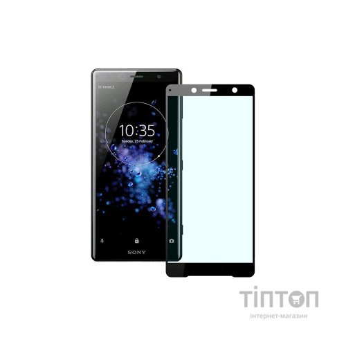 Скло захисне PowerPlant Full screen Sony Xperia XZ2 Compact, Black (GL605460)
