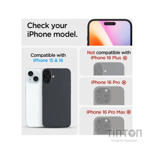 Скло захисне Spigen iPhone 16/15 Glas tR SLIM HD (1 Pack) (AGL06910)