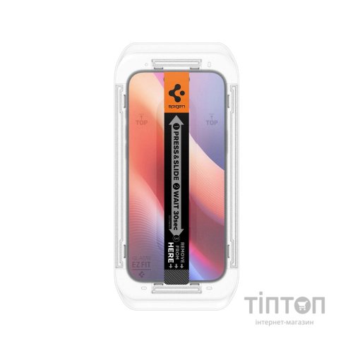 Скло захисне Spigen iPhone 16 Pro Glas.tR EZ Fit (2 Pack) (AGL07928)