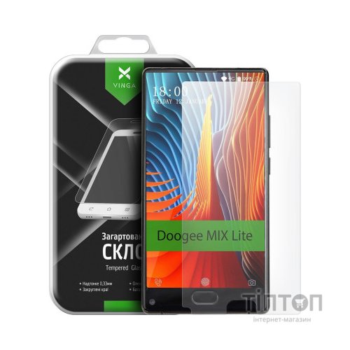Скло захисне Vinga для Doogee MIX Lite (VTPGS-DMIXL)