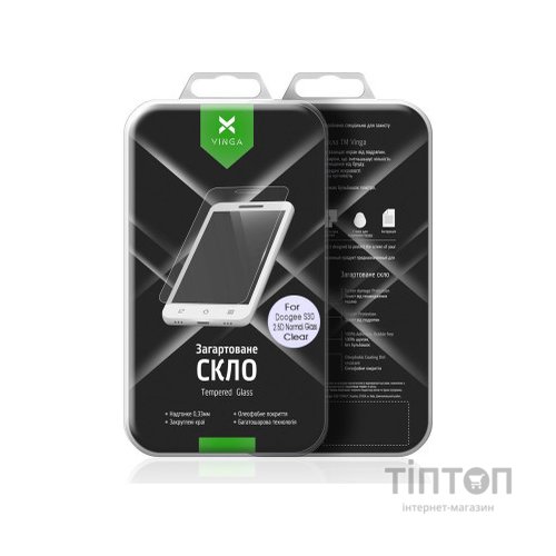 Скло захисне Vinga для Doogee S30 (VTPGS-DS30)