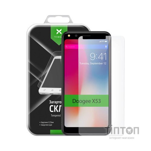 Скло захисне Vinga для Doogee X53 (VTPGS-DX53)