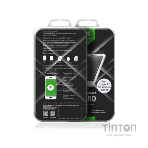 Скло захисне Vinga для Doogee X53 (VTPGS-DX53)