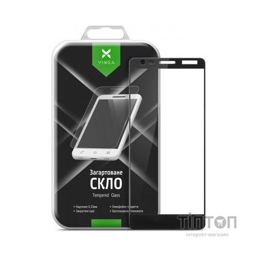 Скло захисне Vinga для Nokia 3.1 Black (VTPGS-N31B)