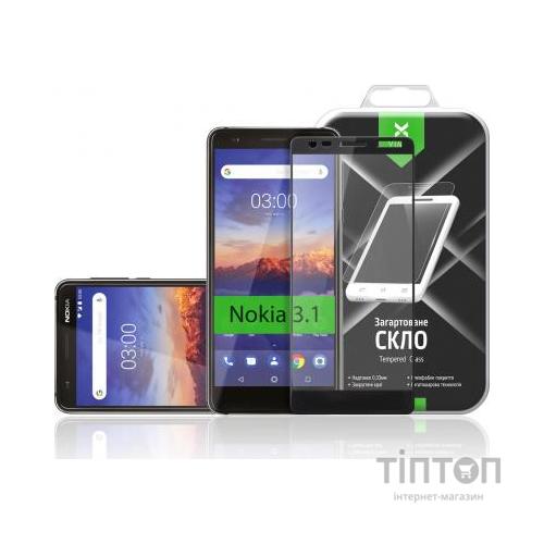 Скло захисне Vinga для Nokia 3.1 Black (VTPGS-N31B)