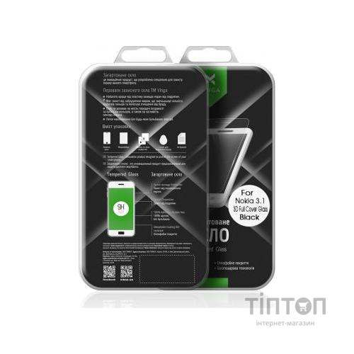 Скло захисне Vinga для Nokia 3.1 Black (VTPGS-N31B)