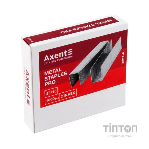 Скоби для канцелярського степлера Axent Pro 23/15, 1000 шт (4307-A)