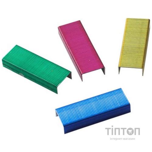 Скоби для степлера №24/6, color, 1000 шт. BUROMAX (BM.4422)