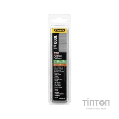 Скоби Stanley гвозди стальные тип J, 15мм, 1000шт. (1-SWK-BN0625T)