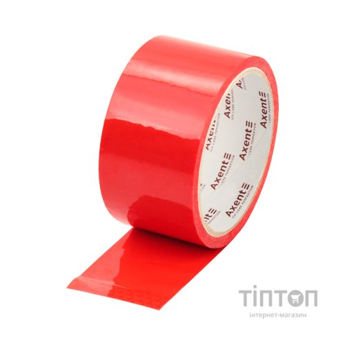 Скотч Axent 48мм х 35м х 40 мкм червоний (3044-06-A)