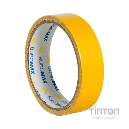 Скотч Buromax двосторонній на тканинній основі 24 мм х 5 м (BM.7554)