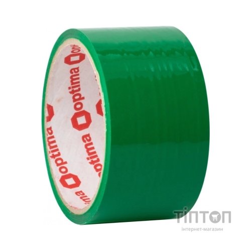 Скотч Optima 45 мм x 25 м, зелений (O45374)
