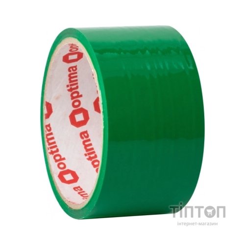 Скотч Optima 45 мм x 50 м, зелений (O45375)