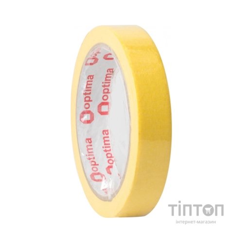 Скотч Optima малярний 18 мм х 27 м, жовтий (O45340)
