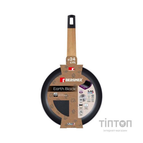 Сковорода Bergner Earth Black 24 см (BG-34623-BK)