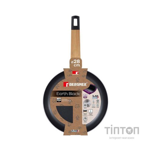 Сковорода Bergner Earth Black 28 см (BG-34624-BK)