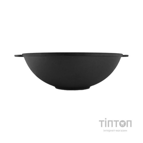 Сковорода Brizoll чавунна WOK з чавунною кришкою 4,7 л 300х103 мм (W30-1)