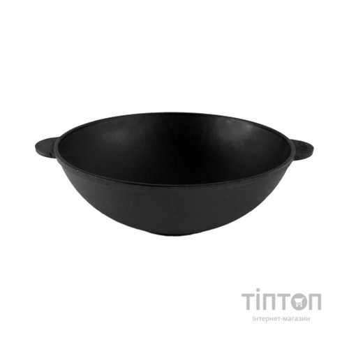 Сковорода Brizoll чавунна WOK з чавунною кришкою 4,7 л 300х103 мм (W30-1)