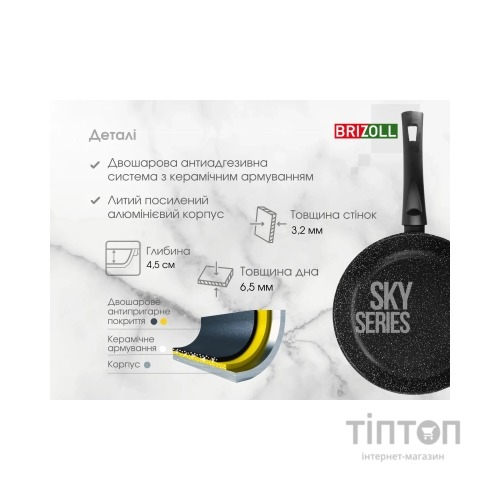 Сковорода Brizoll Sky 22 см (52-2245)