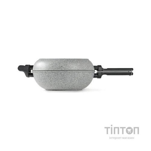 Сковорода Flonal Dura Induction Rocky Twins 28 см подвійна з решіткою (RKIWP2830)