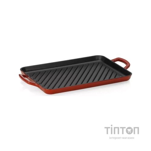 Сковорода Kela Гриль чавунна Calido 35 х 25 см Червона (11939)