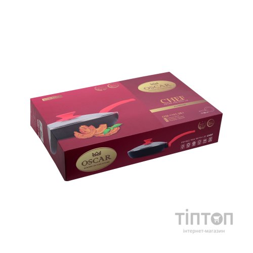 Сковорода Oscar Chef з кришкою 28 см (OSR-1101-28-l)
