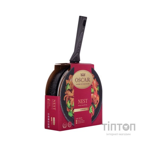 Сковорода Oscar Nest з кришкою 24 см (OSR-1100-24)