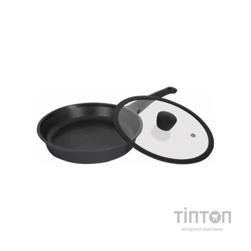 Сковорода Ringel Zitrone black с крышкой 28 см (RG-2108-28 BL)